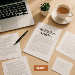 Meditation articles