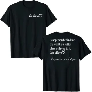 to the person behind me t-shirt black